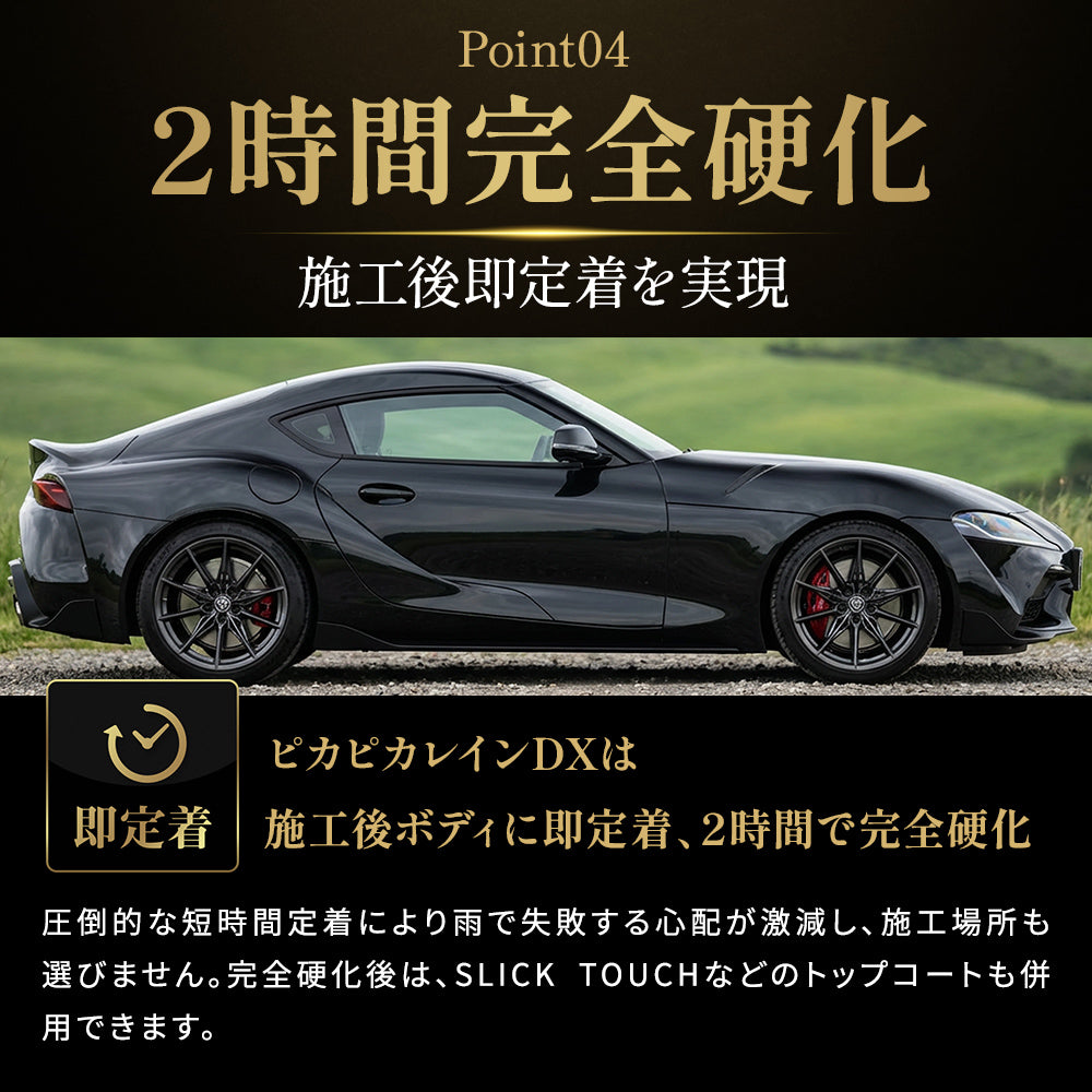 ピカピカレインプレミアムデラックスセット｜下地処理付き最上位ガラスコーティング【TOP-PREMIUM】