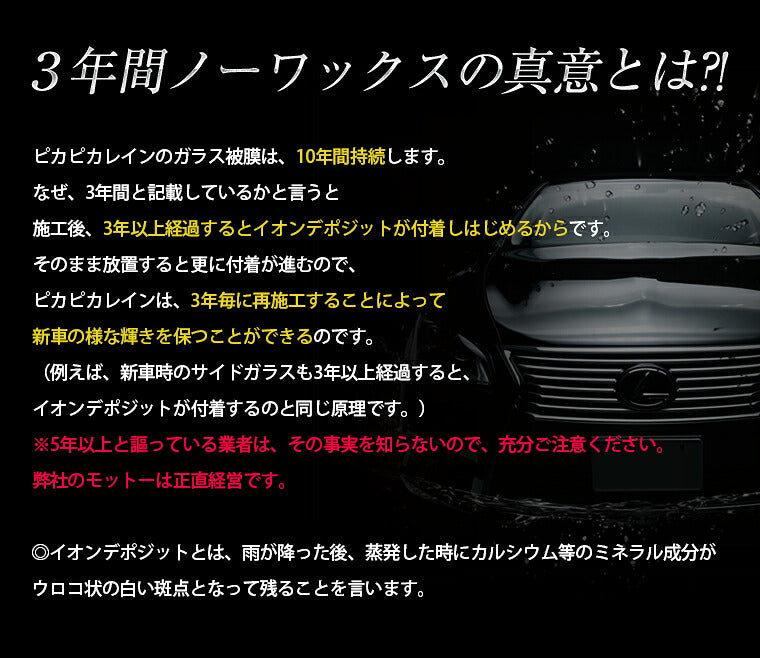 ピカピカレイン 親水コーティング 車 洗車 親水性 簡単 ワックス メンテナンス 水滴 業務用 保護 ボディ 日本製 硬化 汚れ 初心者 ガラスコート艶 ガラスコーティング 光沢 3年間 ツヤ デポジット シリカ 自動車 耐久 バイク スーパーピカピカレイン[TOP-SUPER]