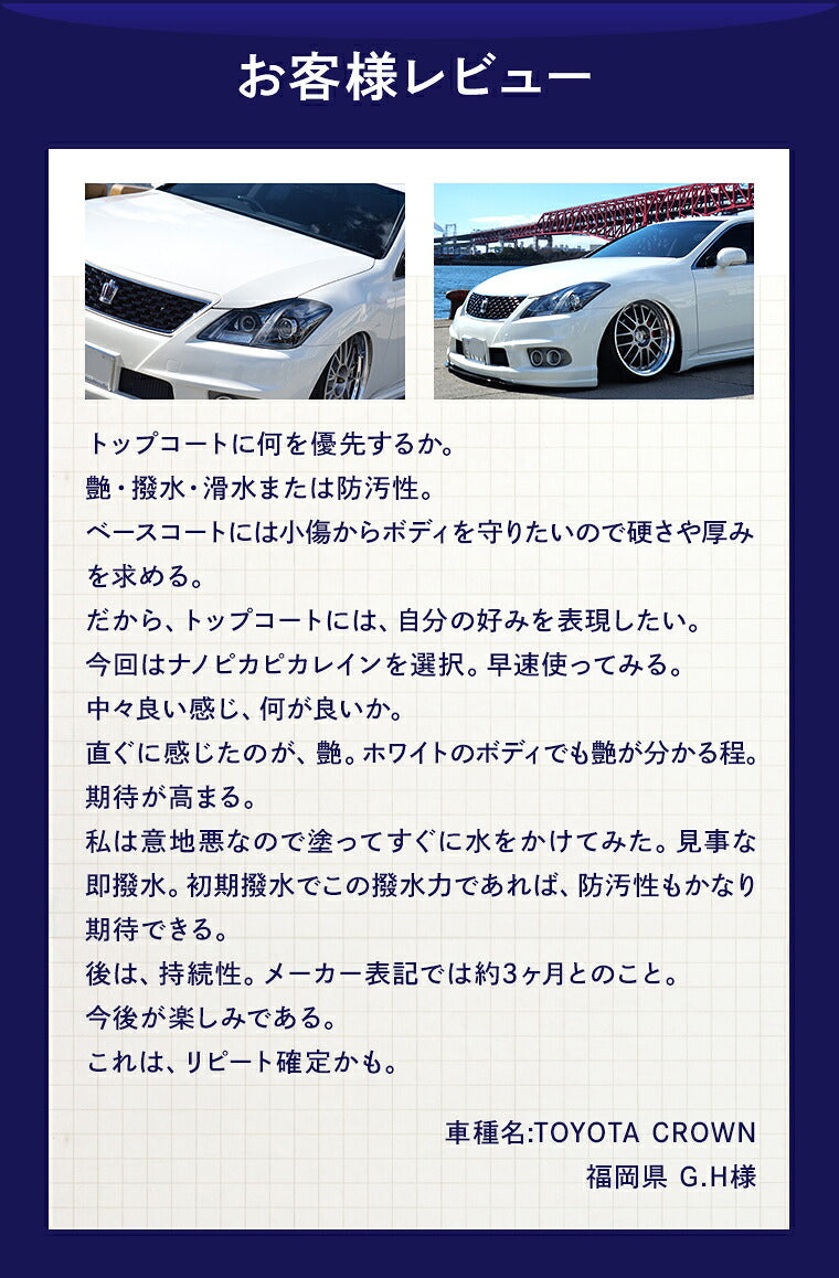 ピカピカレイン メンテナンス コーティング剤 洗車 艶 業務用 光沢 超撥水 除去 汚れ プロ 簡単 キズ ボディ 自動車 バイク 水垢 ワックス セラミック ホイール 保護 傷 長持ち リキッド 紫外線 下地 鉄粉 脱脂 デポジット 洗浄 シミ ナノピカピカレイン [TOP-KMAINTE]